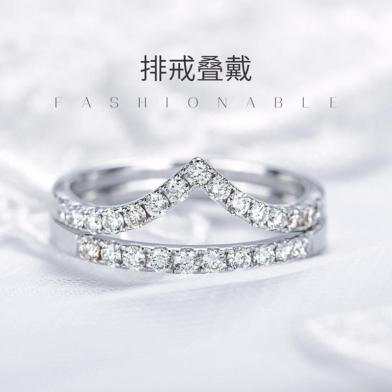 White Zircon Ring