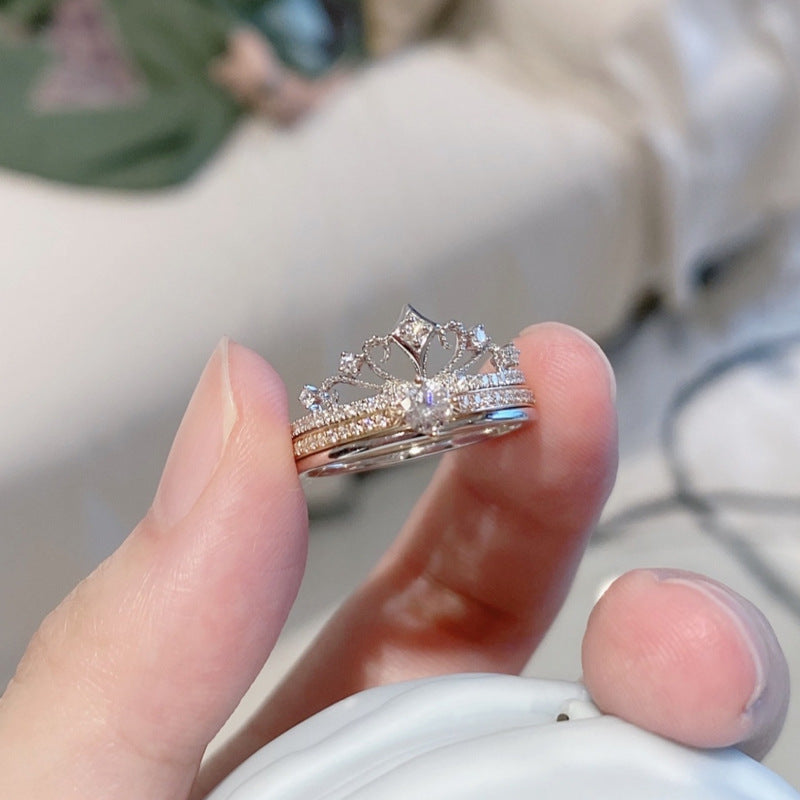 Classic Elegant Crown Ring