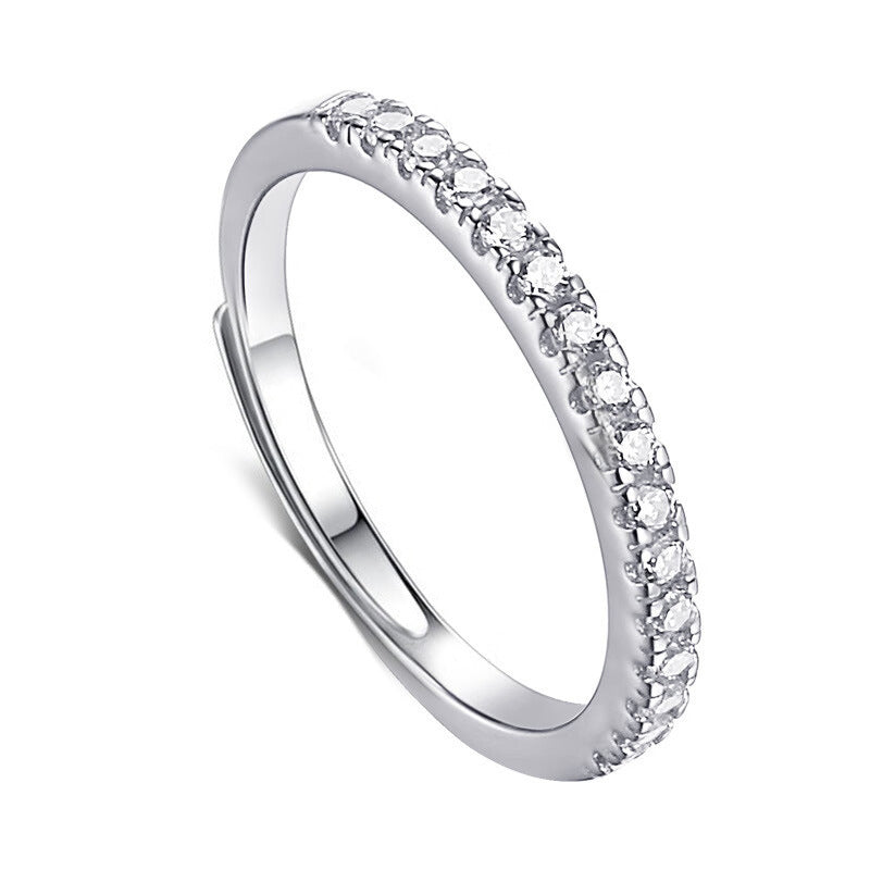 White Zircon Ring