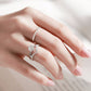 White Zircon Ring