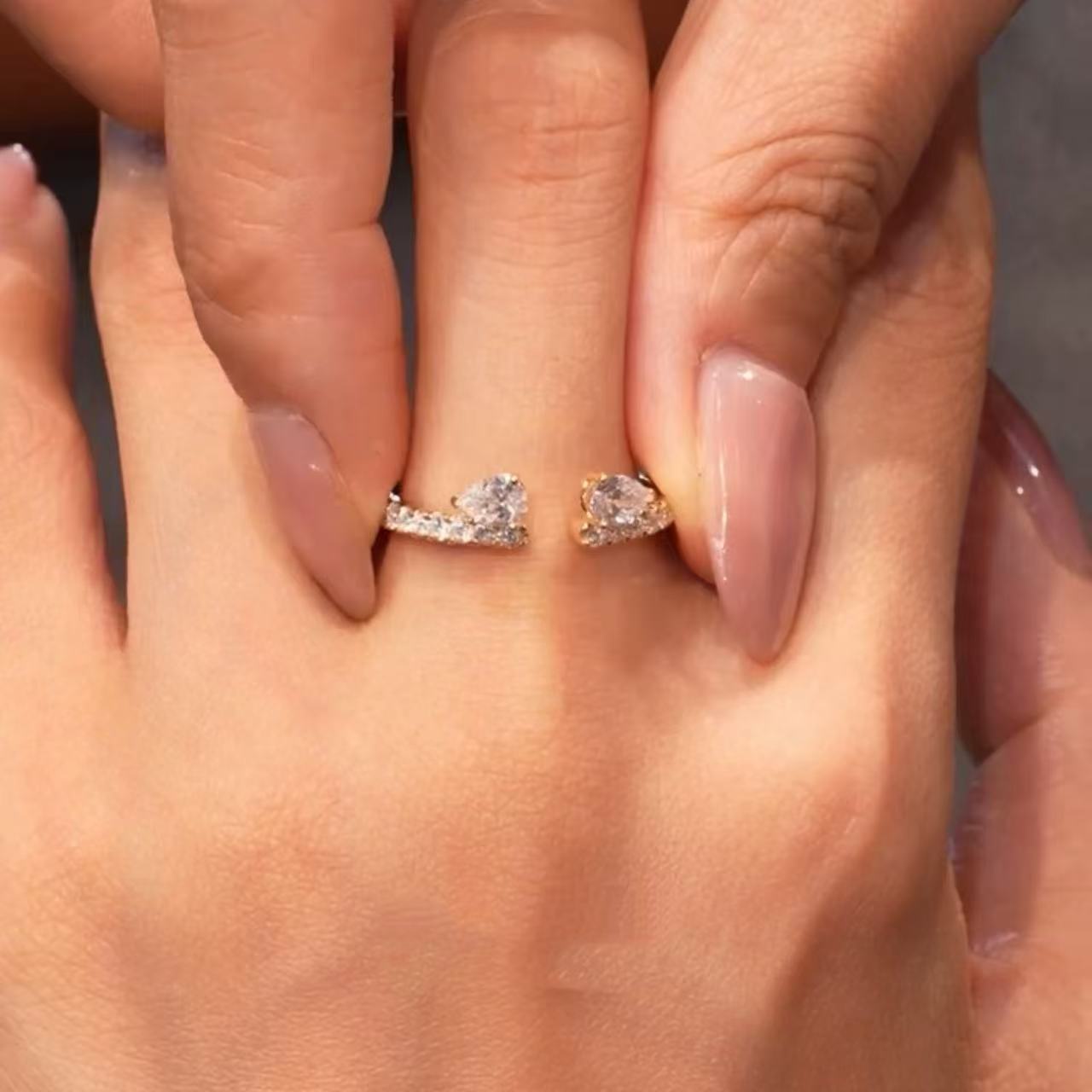 Layered Zircon Ring
