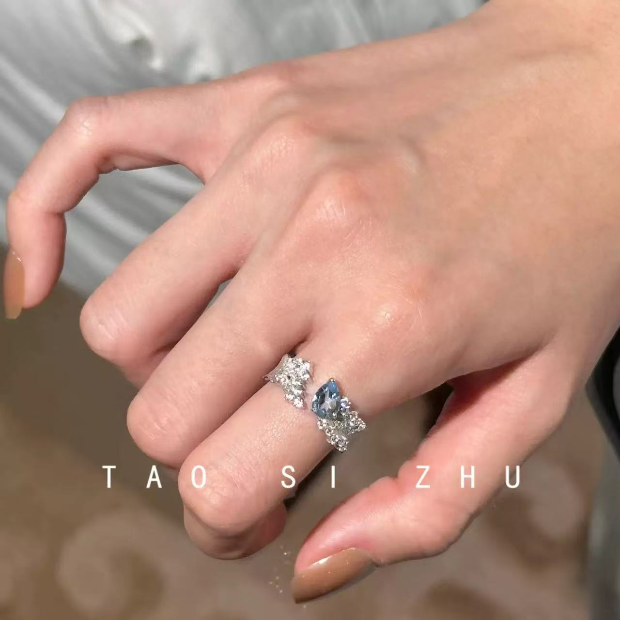 Elegant Blue Ring