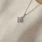 Taro Purple Clover Necklace