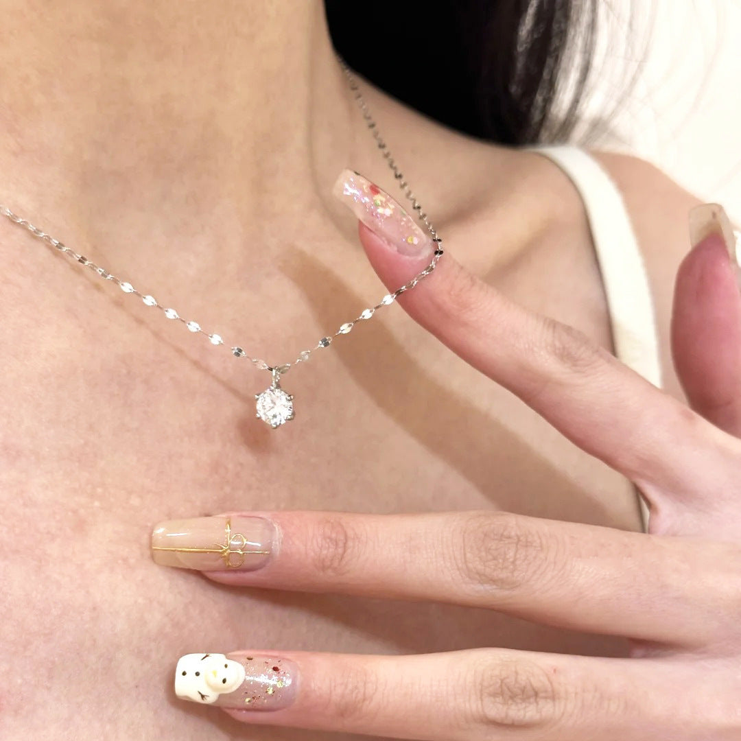 Taro Purple Clover Necklace