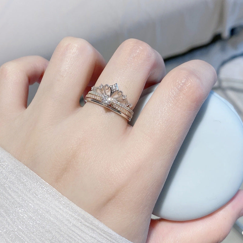 Classic Elegant Crown Ring