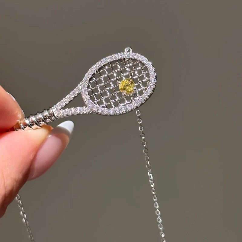 Tennis Racket Necklace