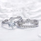 White Zircon Ring