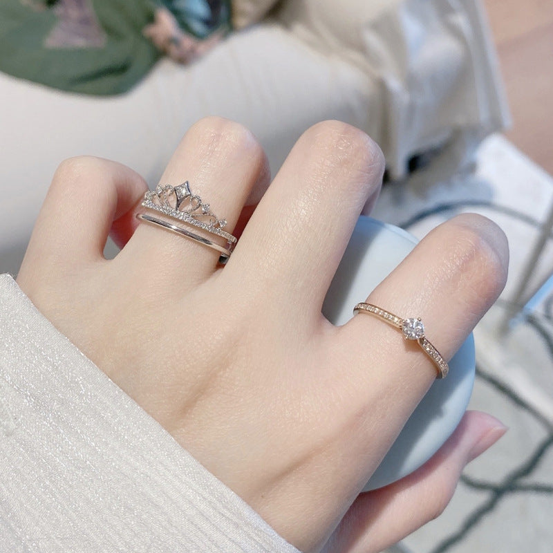 Classic Elegant Crown Ring