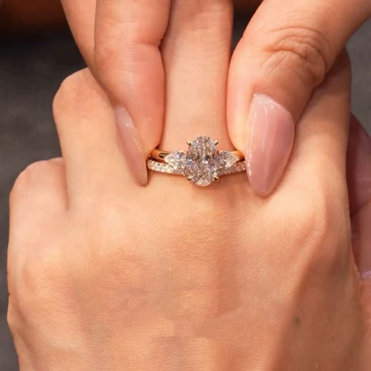 Layered Zircon Ring