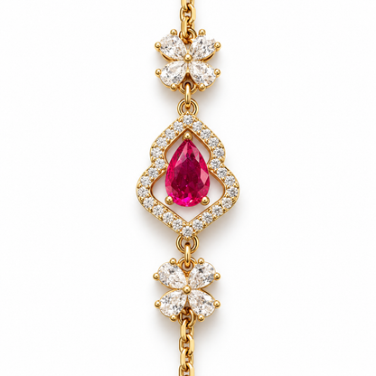 Fleur Royale 14K/18K Gold-Plated Teardrop Bracelet
