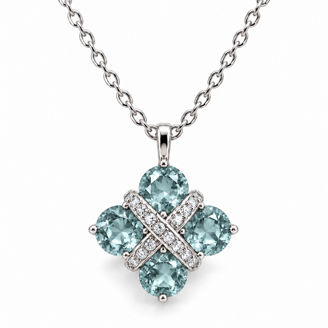 Seafoam Bloom 14K/18K Gold-Plated Pendant Necklace