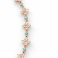 Azure Fleur 14K/18K Gold-Plated Floral Bracelet