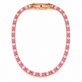 Rosé Radiance 14K/18K Gold-Plated Tennis Bracelet