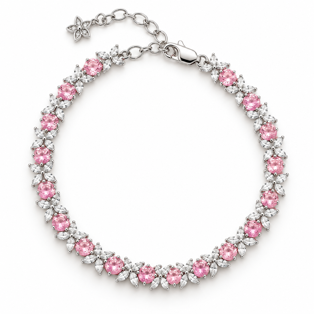 Blush Petal 14K/18K Gold-Plated Floral Bracelet