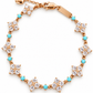 Azure Fleur 14K/18K Gold-Plated Floral Bracelet