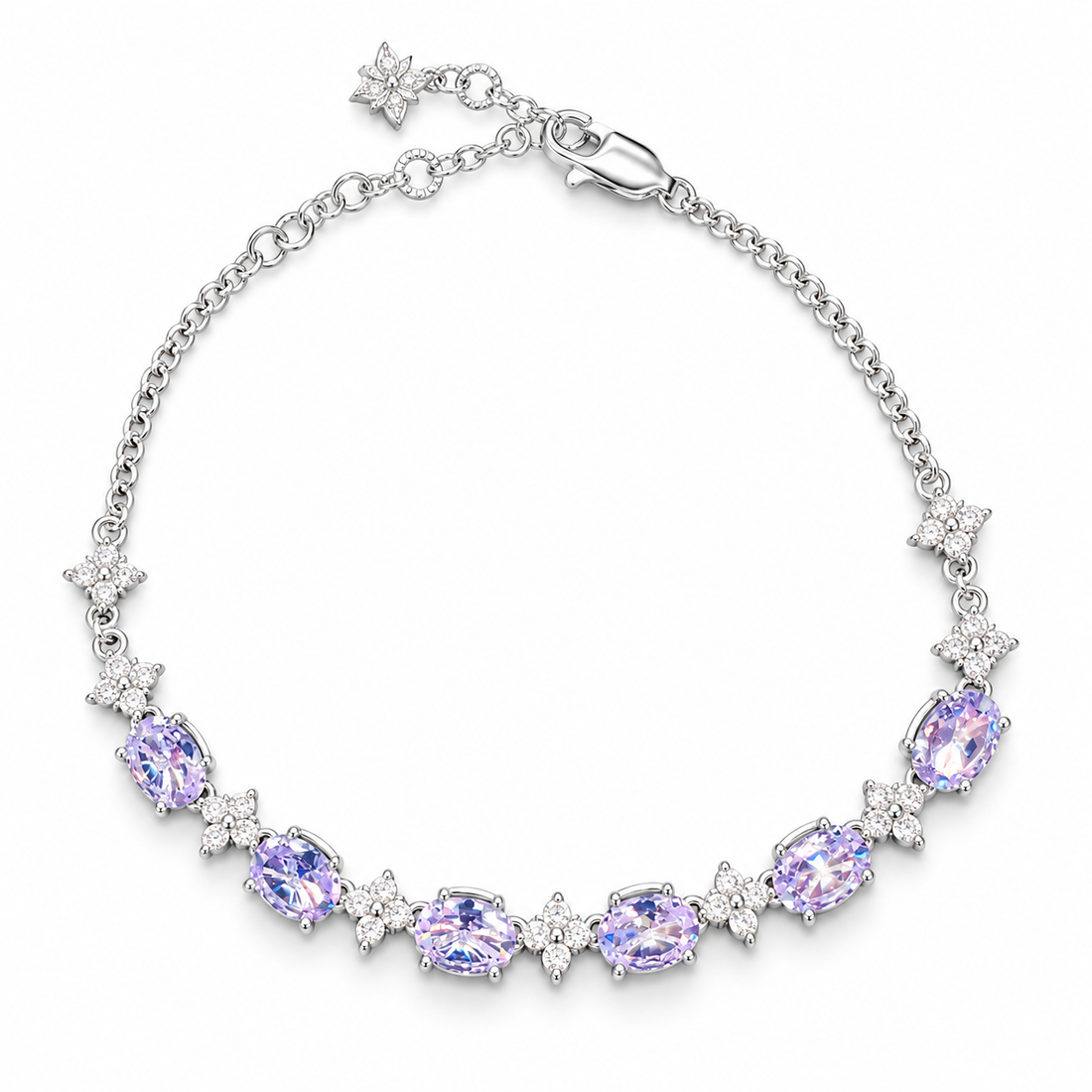 Lavender Éclat 14K/18K Gold-Plated Floral Bracelet