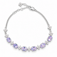 Lavender Éclat 14K/18K Gold-Plated Floral Bracelet
