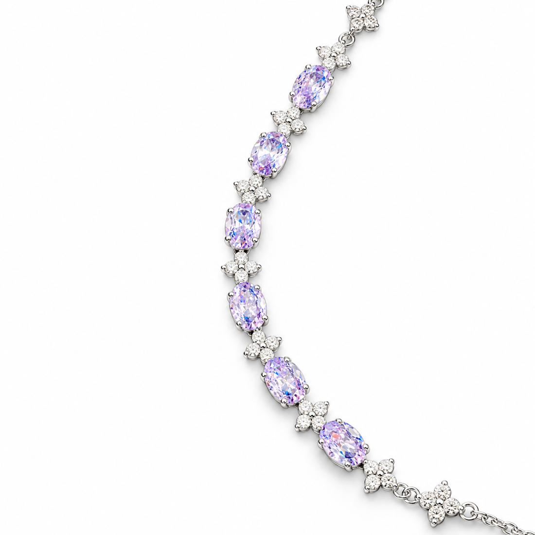 Lavender Éclat 14K/18K Gold-Plated Floral Bracelet