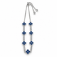 Midnight Blue Blossom Gold-Plated Adjustable Bracelet