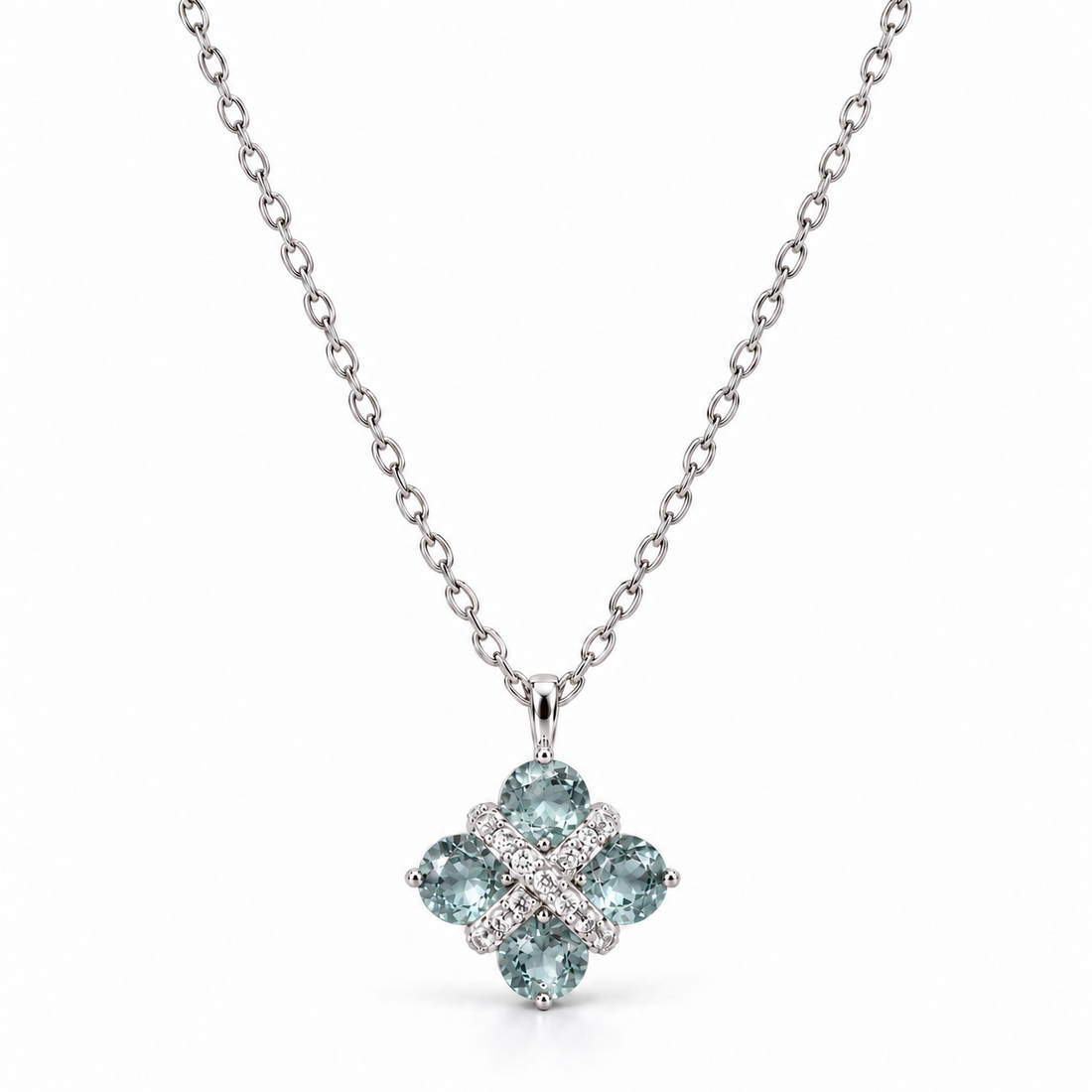 Seafoam Bloom 14K/18K Gold-Plated Pendant Necklace