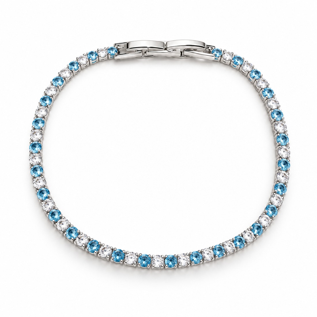 Azure Radiance 14K/18K Gold-Plated Tennis Bracelet