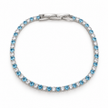 Azure Radiance 14K/18K Gold-Plated Tennis Bracelet
