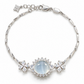 Celeste Bloom 14K/18K Gold-Plated Halo Bracelet