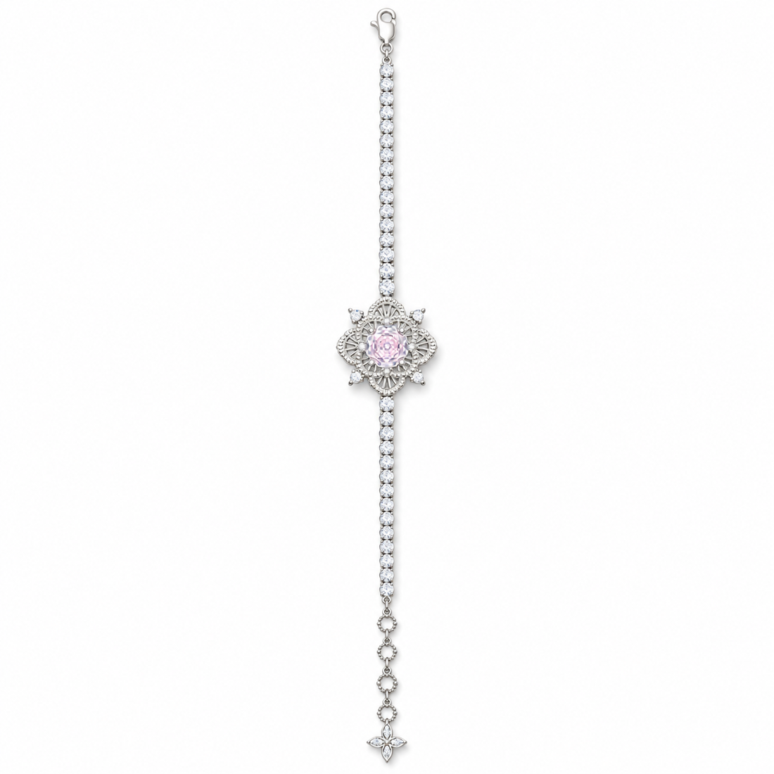 Blush Fleur 14K/18K Gold-Plated Tennis Bracelet