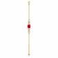 Crimson Fleur 14K/18K Gold-Plated Adjustable Bracelet
