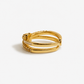 White Mother-Of-Pearl Enamel Ring