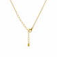 Brushed Pine Cone Cross Necklace