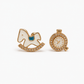 Gold-Tone Zircon Earrings