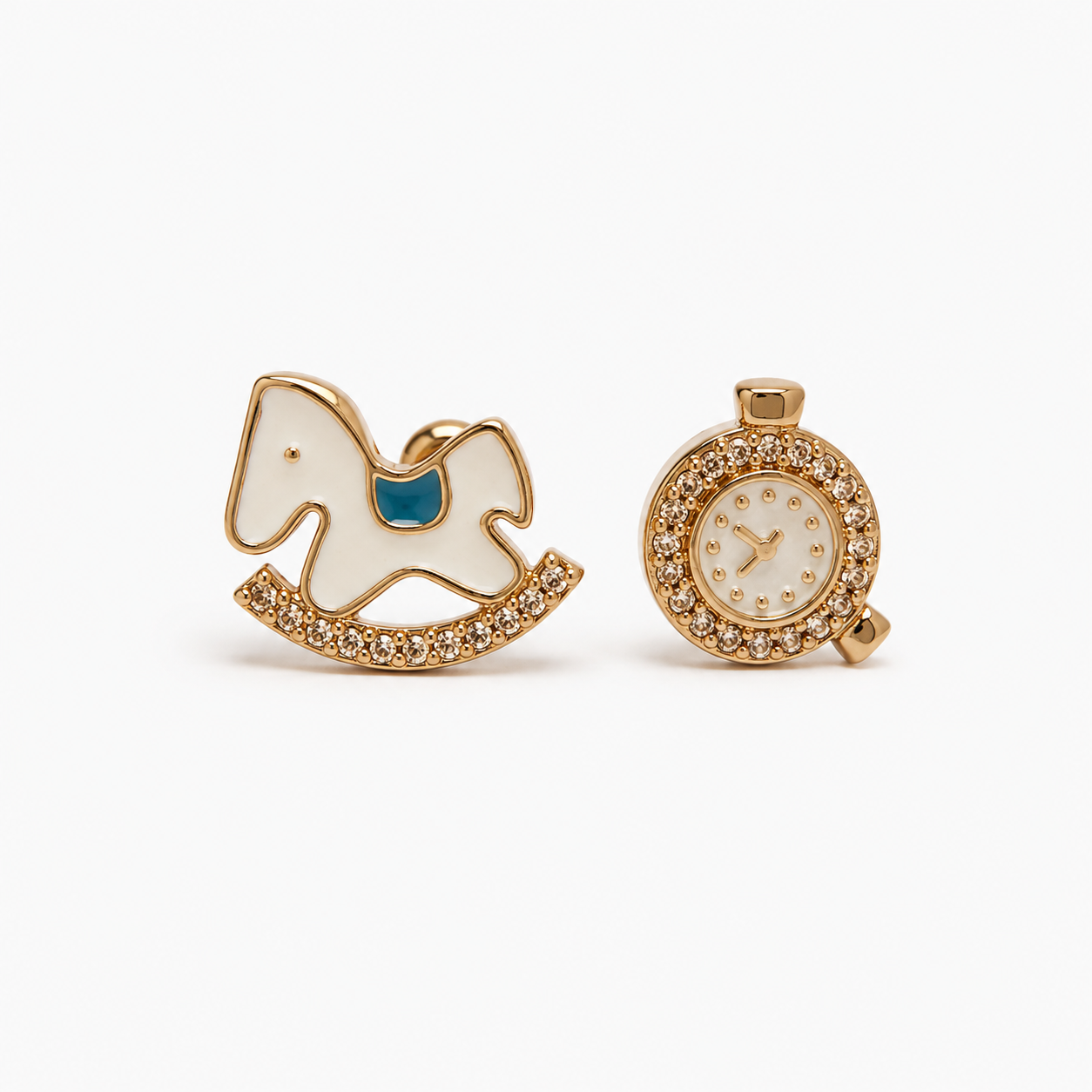 Gold-Tone Zircon Earrings