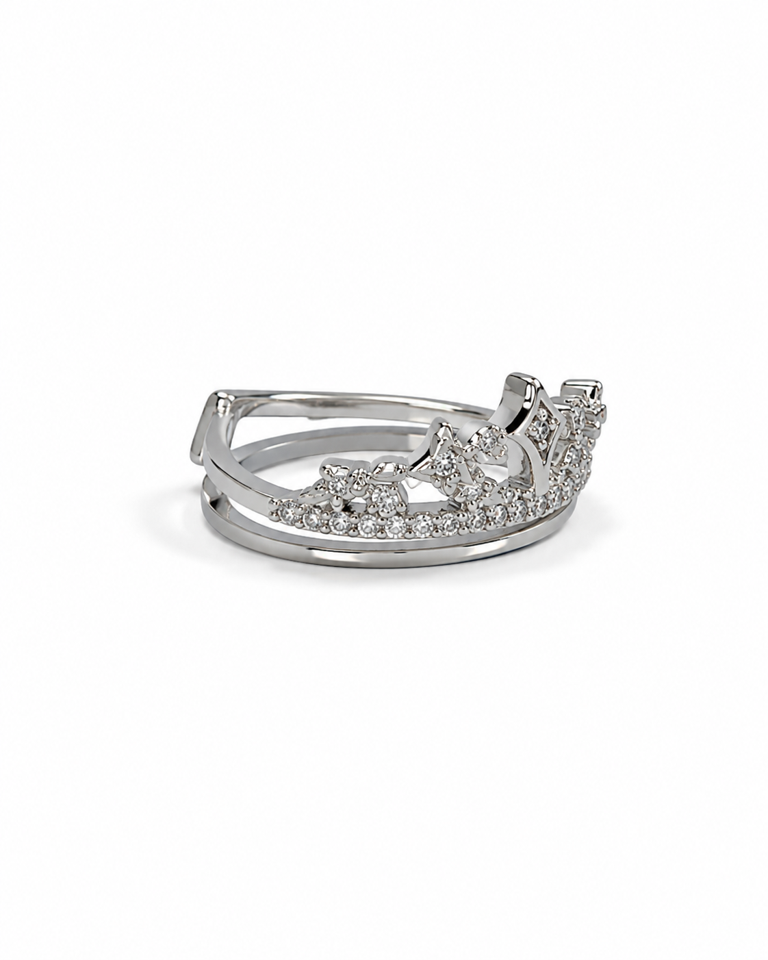 Classic Elegant Crown Ring
