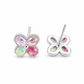 Pastel Bloom Multicolor Floral Stud Earrings