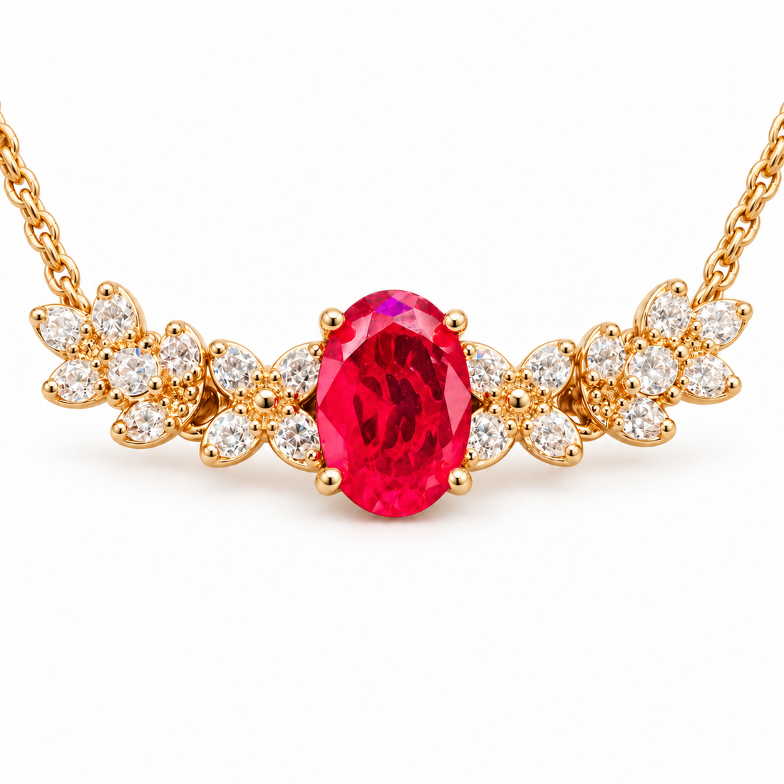 Crimson Fleur 14K/18K Gold-Plated Adjustable Bracelet