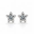 Glass Crystal Star Earrings