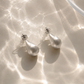Silver Drop Brushed Earrings