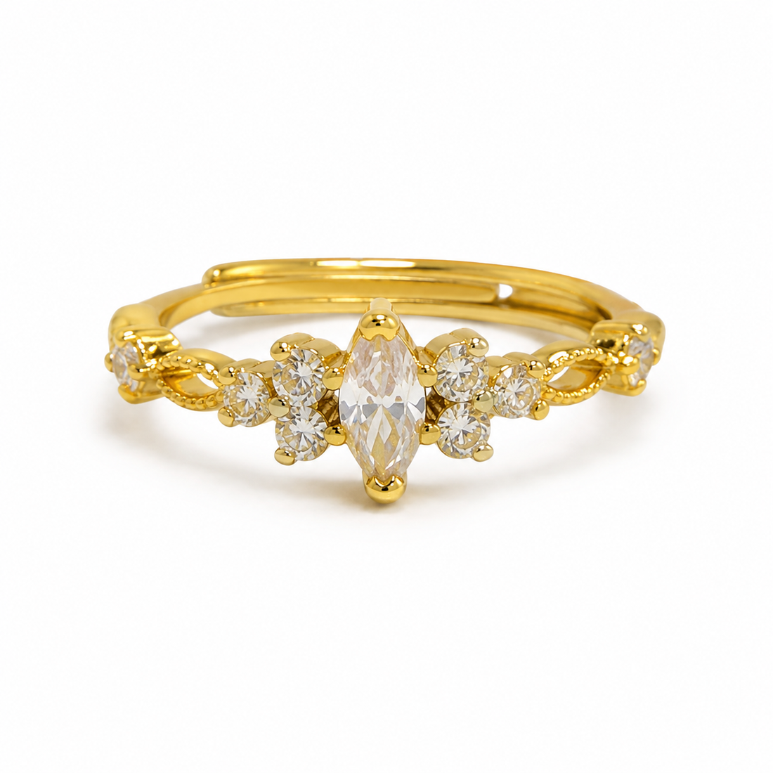 Gold-Tone Vintage Minimal Ring