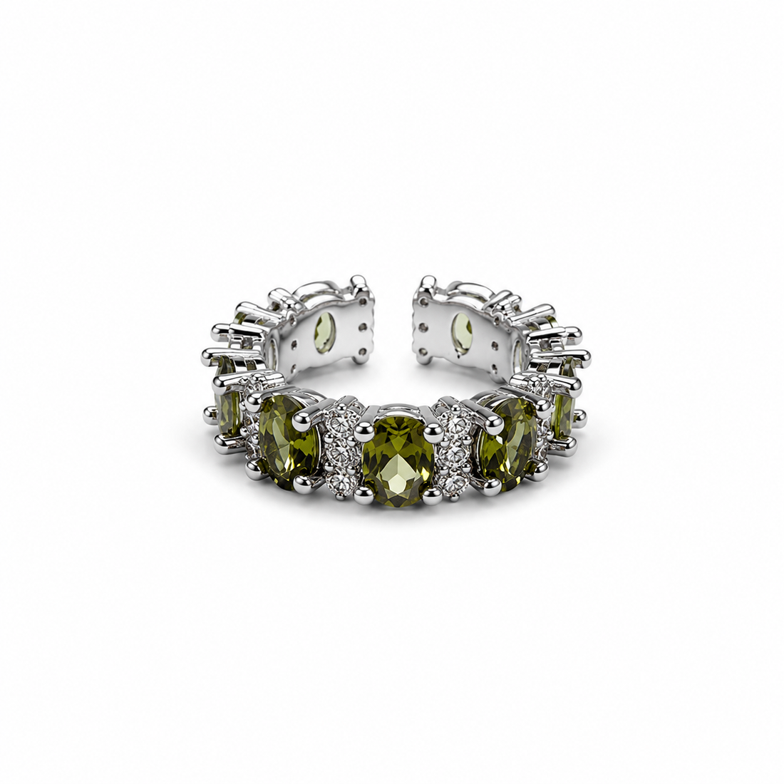Classic Green Zircon Ring