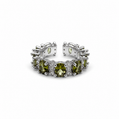 Classic Green Zircon Ring