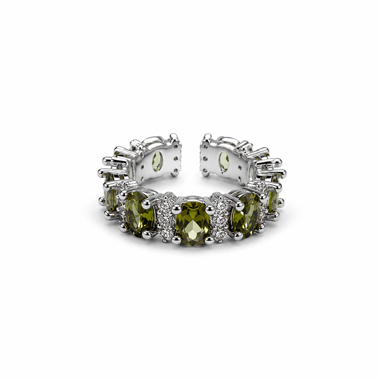 Classic Green Zircon Ring