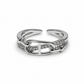 Elegant Silver-Tone Ring
