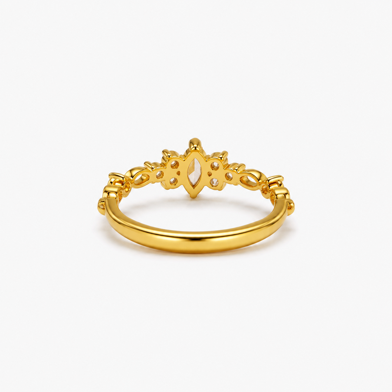 Gold-Tone Vintage Minimal Ring