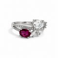 Silver-Tone Flash Zircon Ring
