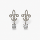White Flower Earrings