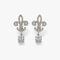 White Flower Earrings