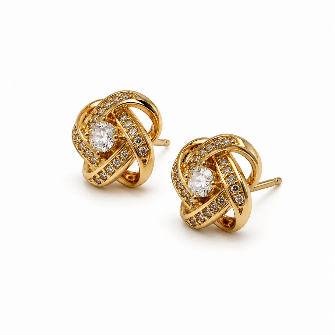 White Zirconia Earrings