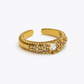 Gold-Tone Gypsophila Ring