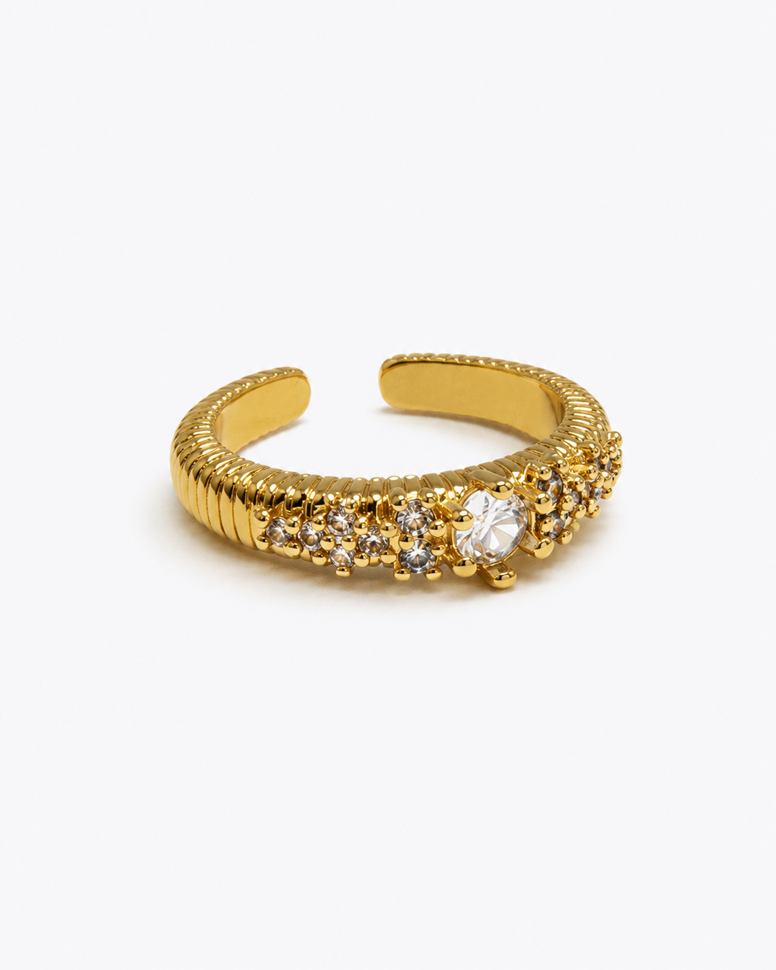 Gold-Tone Gypsophila Ring
